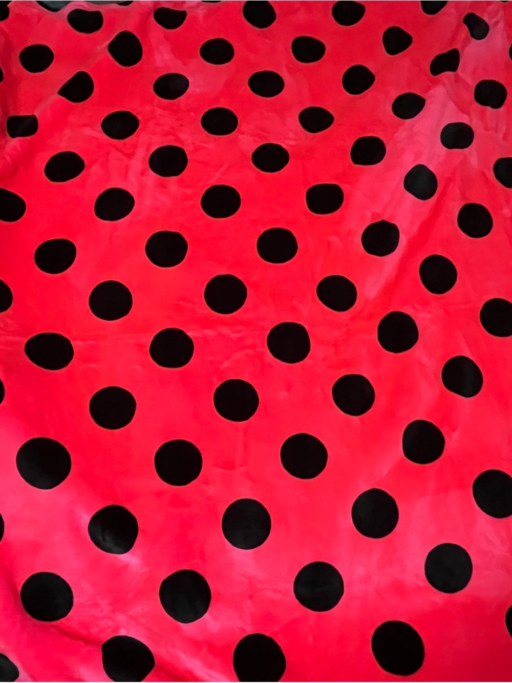 PINK Victoria's Secret Sherpa pink with Black Polka Dots